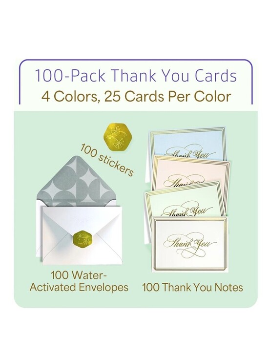 Party Supplies | 10pack Ukees Luxury Thank You Cards With Envelopes ...